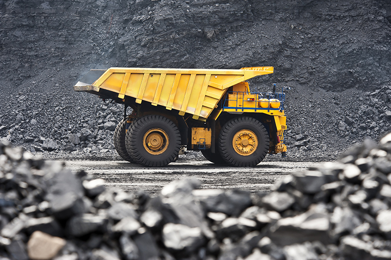 Industrial mining truck
